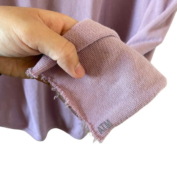 ATM Lilac Purple Cotton Full Zip Hooded Jacket Raw Hem Size Small - Picture 7 of 8
